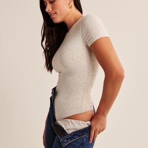 Abercrombie & Fitch Light Gray Bodysuit